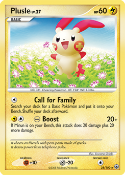 Pokemon Majestic Dawn Plusle - 28