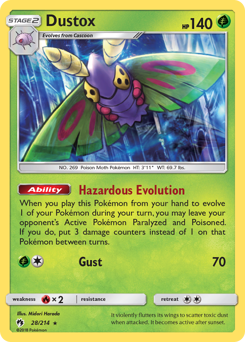 Pokemon Lost Thunder Dustox - 28