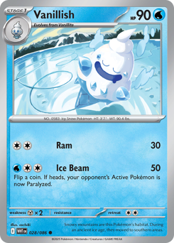 Pokemon White Flare Vanillish - 28