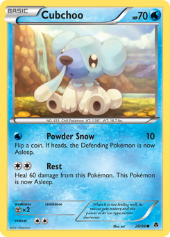 Pokemon Emerging Powers Cubchoo - 28