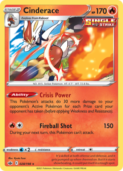 Pokemon Chilling Reign Cinderace - 28