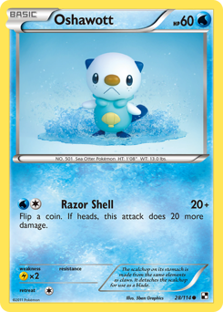 Pokemon Black & White Oshawott - 28