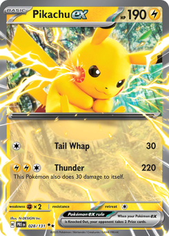 Pokemon Prismatic Evolutions Pikachu ex - 28