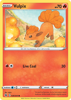 Pokemon Fusion Strike Vulpix - 28