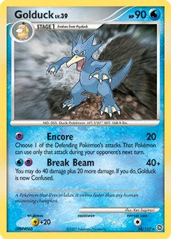 Pokemon Secret Wonders Golduck - 28