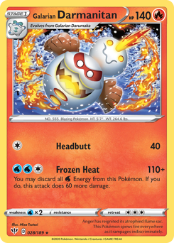 Pokemon Darkness Ablaze Galarian Darmanitan - 28