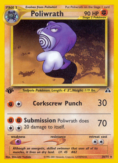Pokemon Neo Discovery Poliwrath - 28