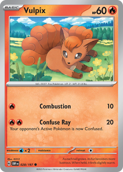 Pokemon Obsidian Flames Vulpix - 28