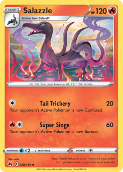 Pokemon Crown Zenith Salazzle - 28