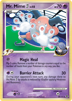 Pokemon Rising Rivals Mr. Mime E4 - 28
