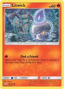 Pokemon Unified Minds Litwick - 28