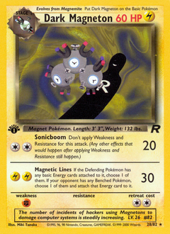 Pokemon Team Rocket Dark Magneton - 28