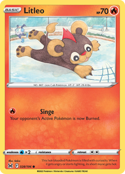 Pokemon Lost Origin Litleo - 28