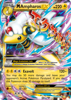 Pokemon Ancient Origins M Ampharos-EX - 28