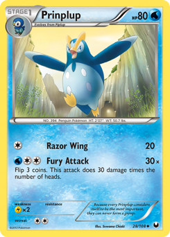 Pokemon Dark Explorers Prinplup - 28