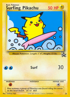 Pokemon Wizards Black Star Promos Surfing Pikachu - 28
