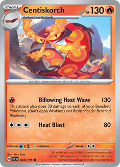 Pokemon Surging Sparks Centiskorch - 28