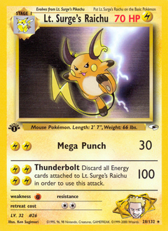 Pokemon Gym Heroes Lt. Surge's Raichu - 28