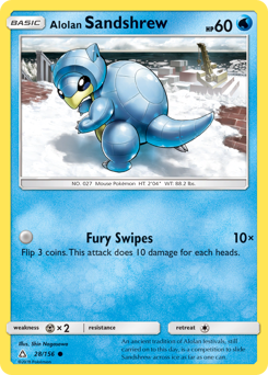 Pokemon Ultra Prism Alolan Sandshrew - 28