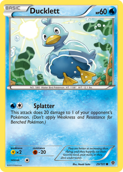 Pokemon Plasma Blast Ducklett - 29