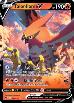 Pokemon Vivid Voltage Talonflame V - 29