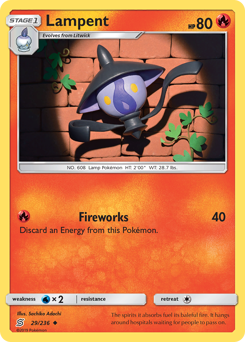 Pokemon Unified Minds Lampent - 29