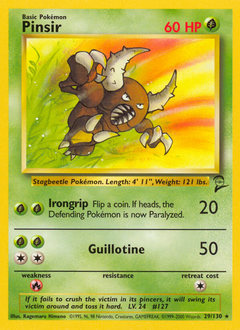 Pokemon Base Set 2 Pinsir - 29