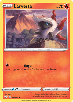 Pokemon Darkness Ablaze Larvesta - 29