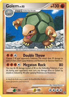 Pokemon Secret Wonders Golem - 29