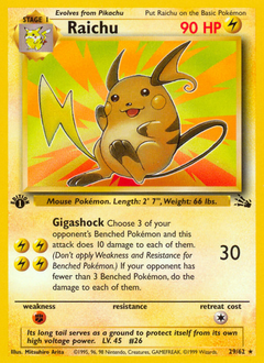 Pokemon Fossil Raichu - 29