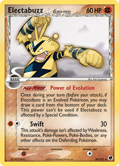 Pokemon Dragon Frontiers Electabuzz δ - 29