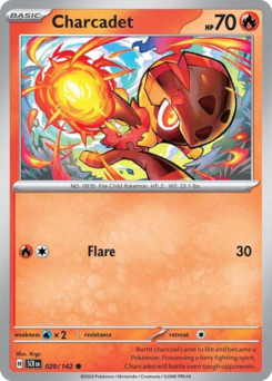 Pokemon Stellar Crown Charcadet - 29