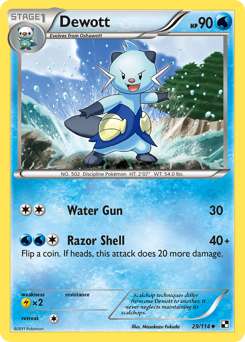 Pokemon Black & White Dewott - 29