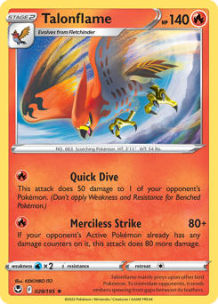 Pokemon Silver Tempest Talonflame - 29