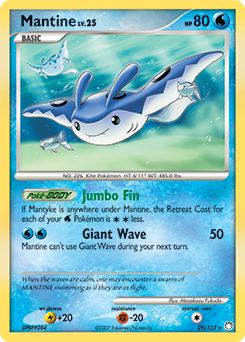 Pokemon Mysterious Treasures Mantine - 29