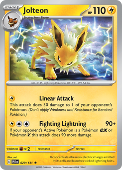 Pokemon Prismatic Evolutions Jolteon - 29