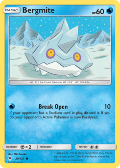 Pokemon Forbidden Light Bergmite - 29