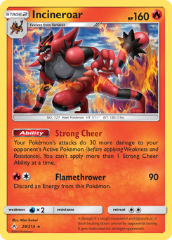 Pokemon Unbroken Bonds Incineroar - 29