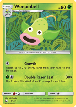 Pokemon Celestial Storm Weepinbell - 2