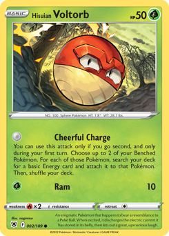 Pokemon Astral Radiance Hisuian Voltorb - 2