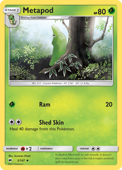 Pokemon Burning Shadows Metapod - 2