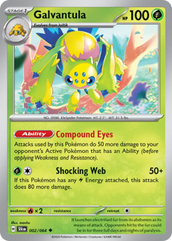 Pokemon Shrouded Fable Galvantula - 2