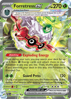 Pokemon Paldean Fates Forretress ex - 2