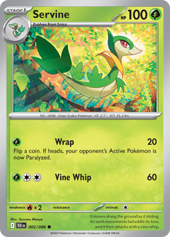 Pokemon Black Bolt Servine - 2