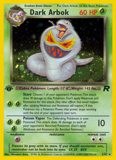 Pokemon Team Rocket Dark Arbok - 2