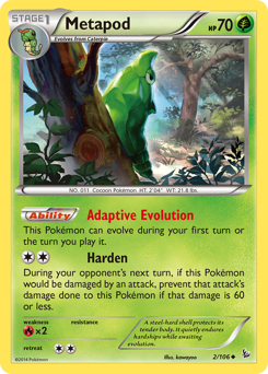 Pokemon Flashfire Metapod - 2