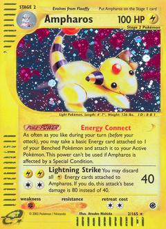 Pokemon Expedition Base Set Ampharos - 2