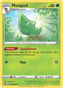 Pokemon Fusion Strike Metapod - 2