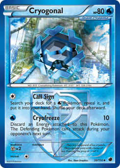Pokemon Plasma Freeze Cryogonal - 30