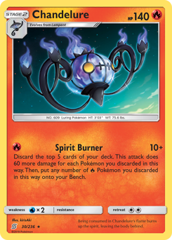 Pokemon Unified Minds Chandelure - 30